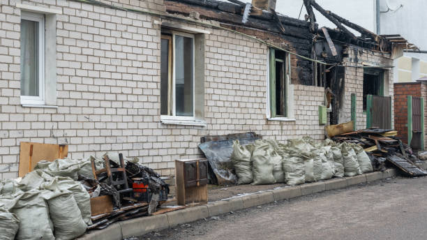 Professional Fire Damage Removal technician working in Springtown, TX
